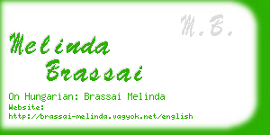 melinda brassai business card